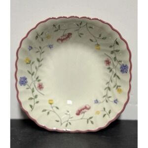 Set of 4 Johnson Brothers Summer Chintz Square Cereal Bowls